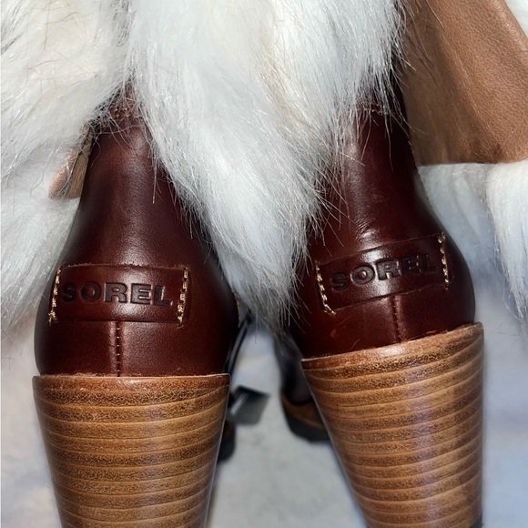 Sorel Park City Short Wedge Boots Fur Trim Sz 5.5 NEW - Picture 6 of 11